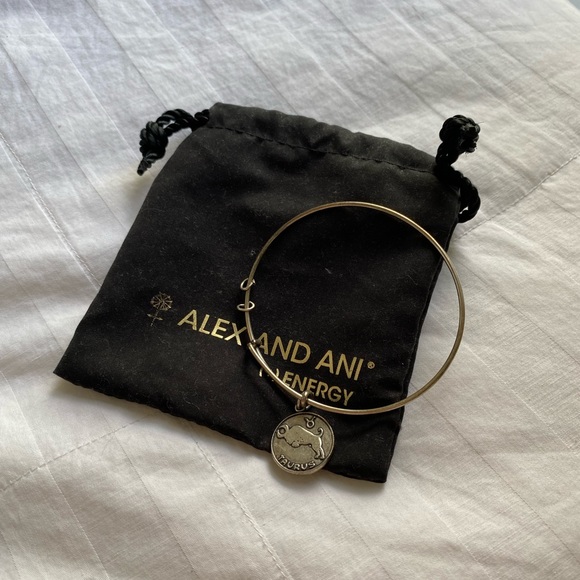 Alex and Ani Silver Taurus Zodiac Sign Bracelet - Picture 8 of 10